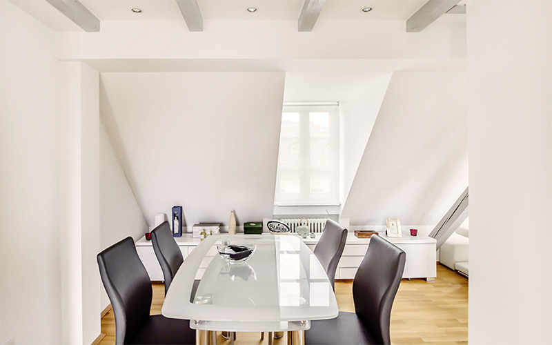 Möblierte Wohnung Haidhausen Esszimmer