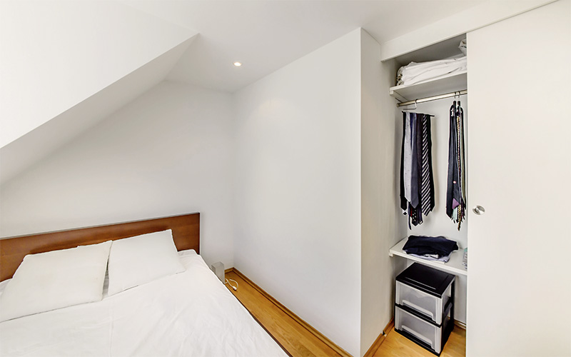 Möblierte Wohnung Haidhausen Schlafzimmer