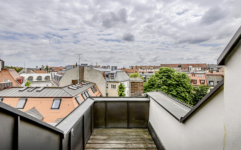 Möblierte Wohnung Haidhausen Balkon